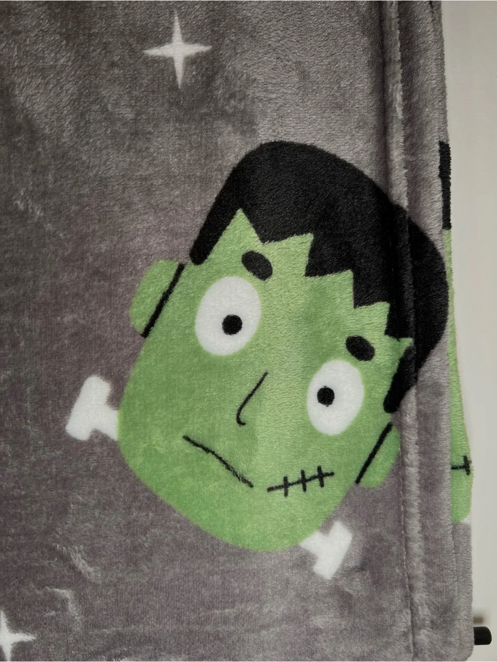 Halloween Frankenstein & His Bride Mrs Frankenstein Plush Throw Blanket Monsters
